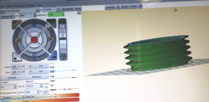 Screw thread on circular tube