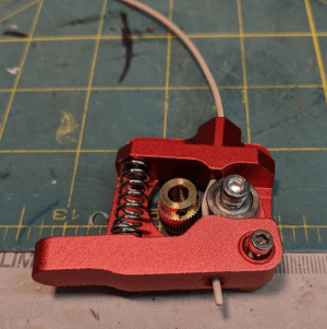 Bowden extruder pieces mock up